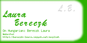 laura bereczk business card